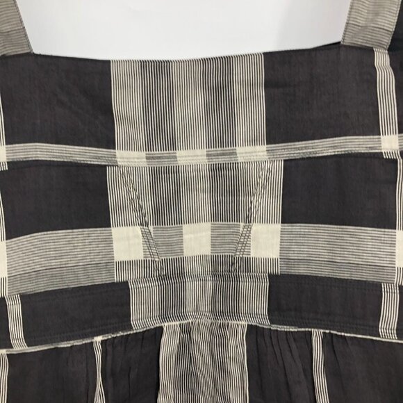 Burberry London Black Grey Plaid Square Neck Knee Lemgth Dress size 6 - Picture 12 of 15